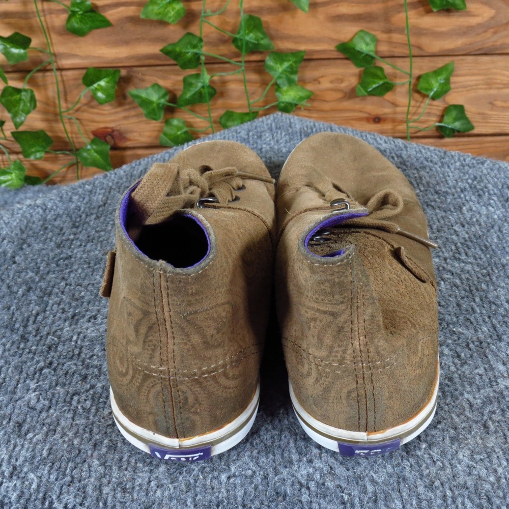 Vans Camryn Women Mid Top Sneaker Size 6 Casual Skate Brown Suede Paisley Purple - Picture 4 of 6